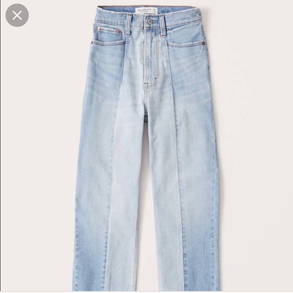 Abercrombie Ankle Straight Ultra High Rise Curve Love